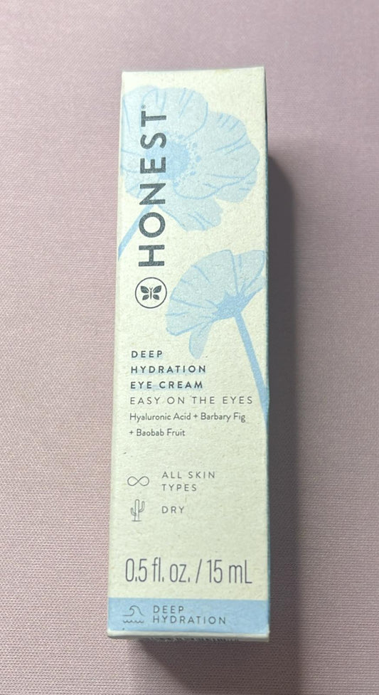 Honest Beauty Deep Hydration Eye Cream with Hyaluronic Acid - 0.5 Fl Oz