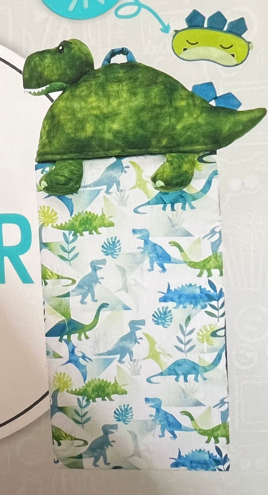 Kids Slumber Bag Dinosaur {No Eye Mask] - Bellso
