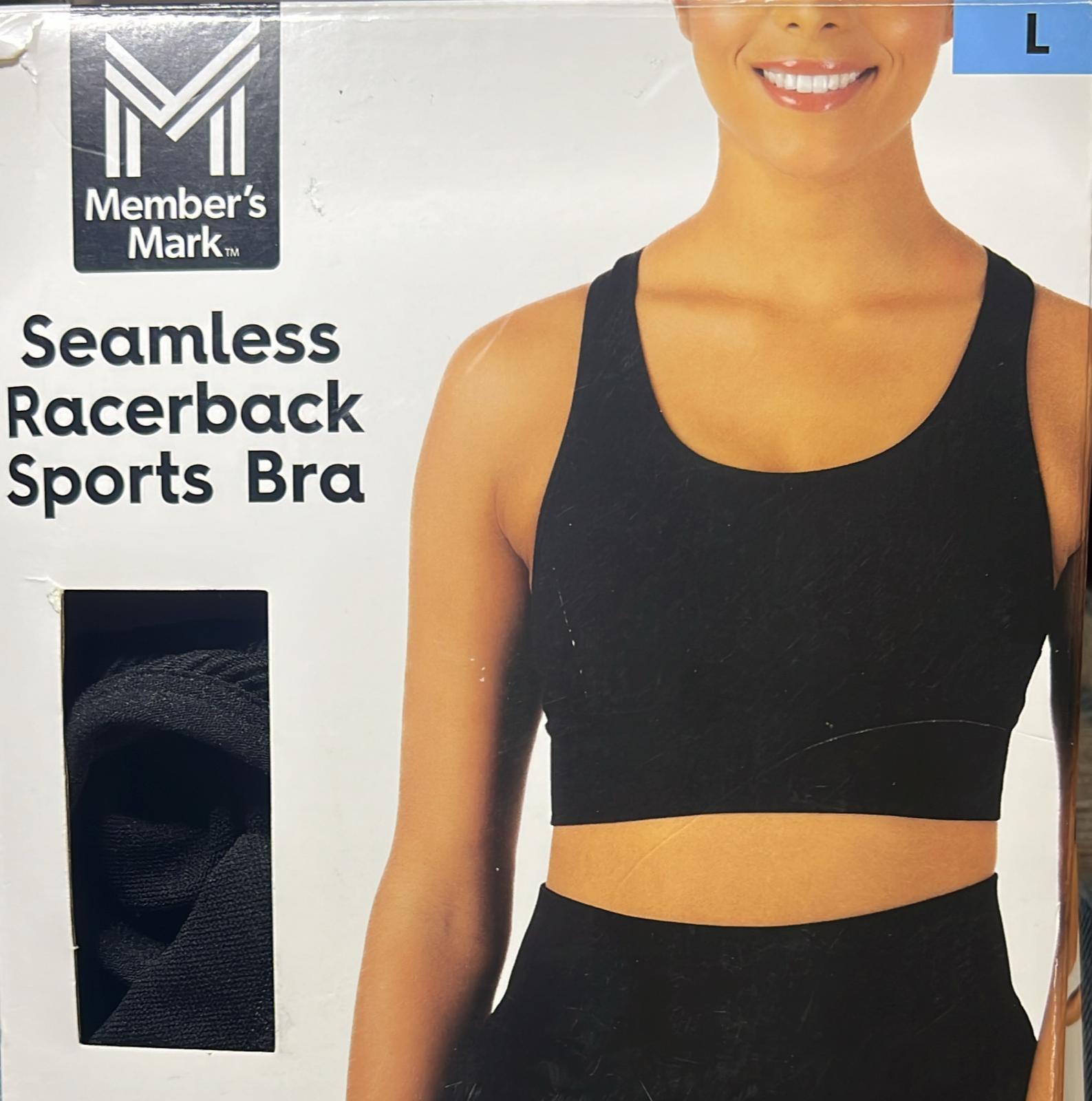 Member's Mark Women's Seamless Racerback Sports Bra L - Bellso