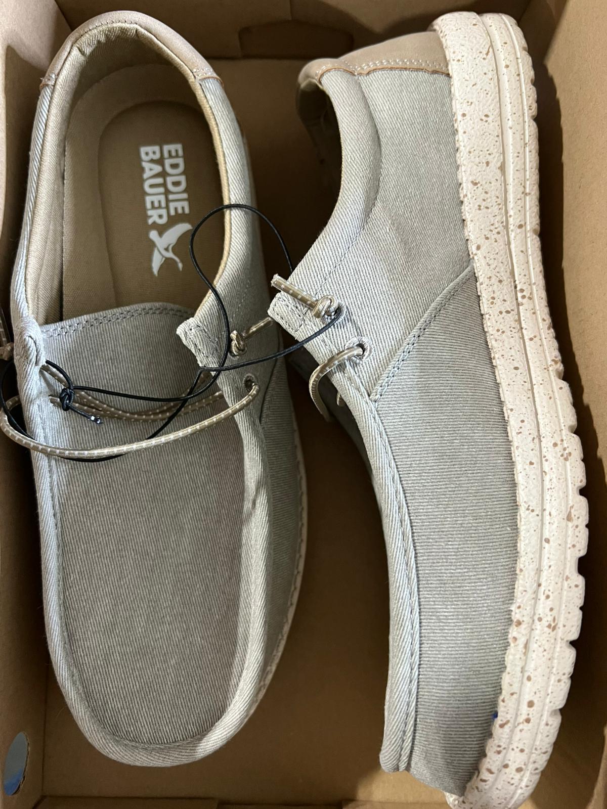 Eddie Bauer Men's Canvas Lace Up Loafer Size 8 - Bellso