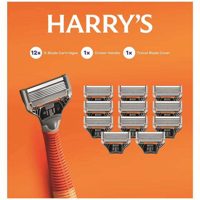 Harry's Truman Shave Set, 12 Cartridges + 1 Handle