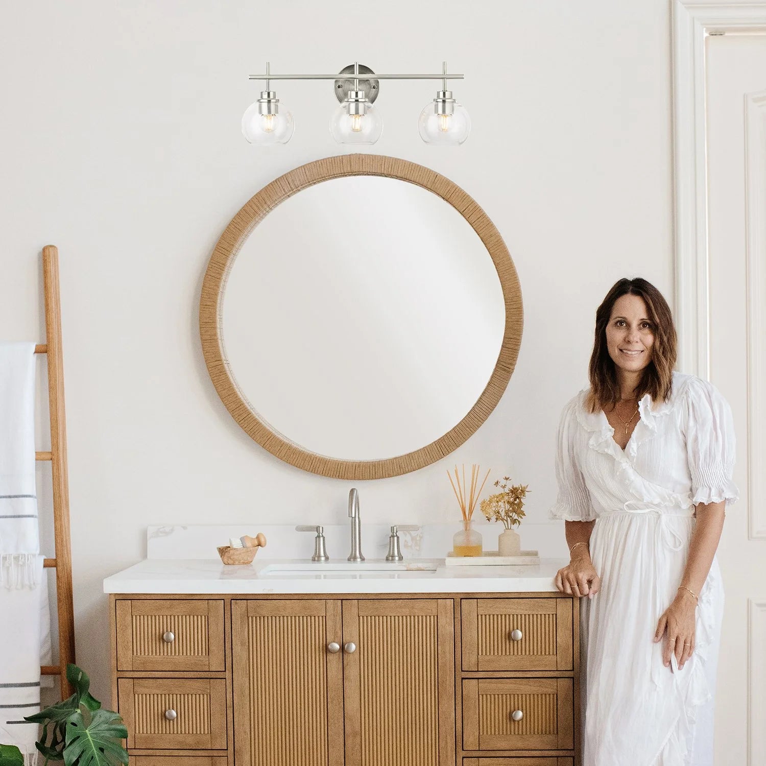 details by Becki Owens Handwoven 36" Vanity Mirror - Bellso