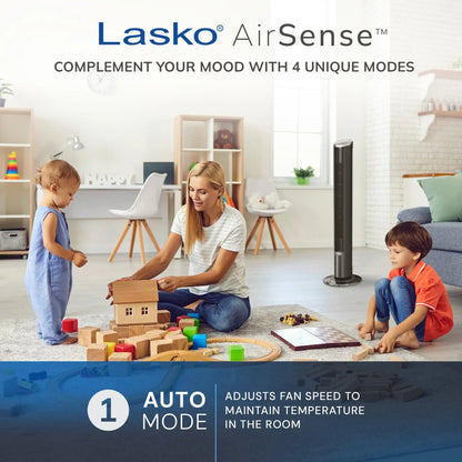 Lasko 42” Oscillating 12-Speed DC Tower Fan with Remote - Bellso