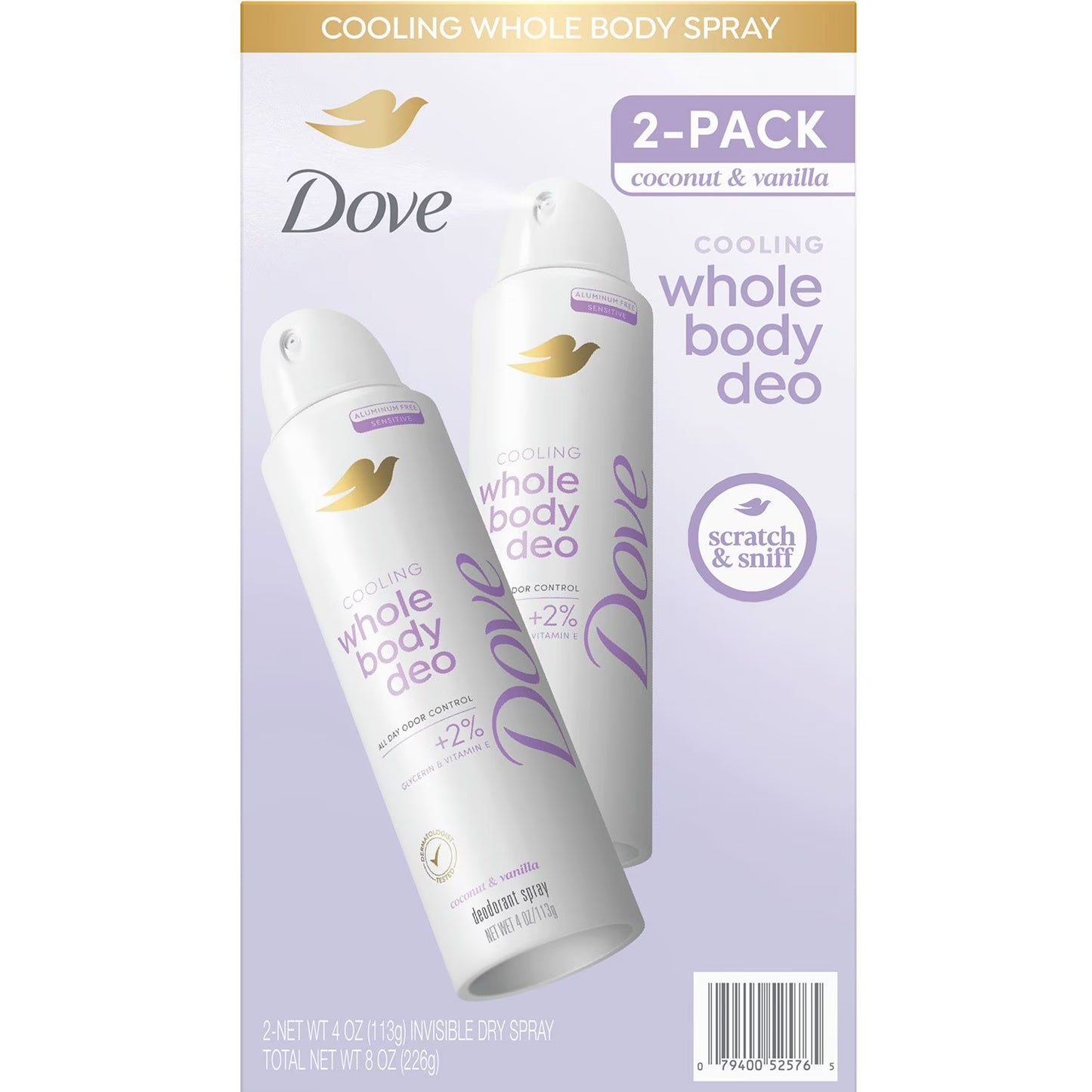 Dove Whole Body Cooling Deodorant Spray - 4 Oz