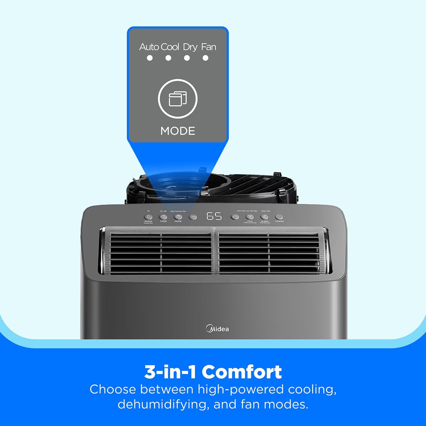 Midea Duo 10000 BTU DOE Portable Air Conditioner with Smart Inverter
