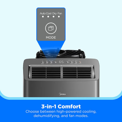 Midea Duo 10000 BTU DOE Portable Air Conditioner with Smart Inverter