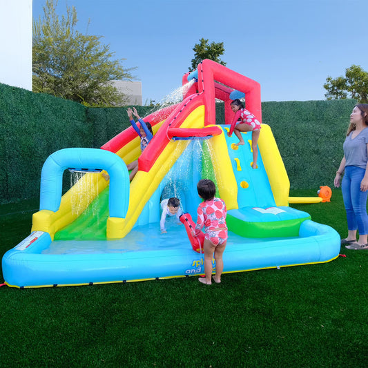 My 1st Water Slide Splash and Slide with Tunnel and Water Arch