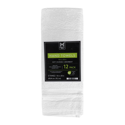 WHT HAND TOWEL 12PK - Bellso