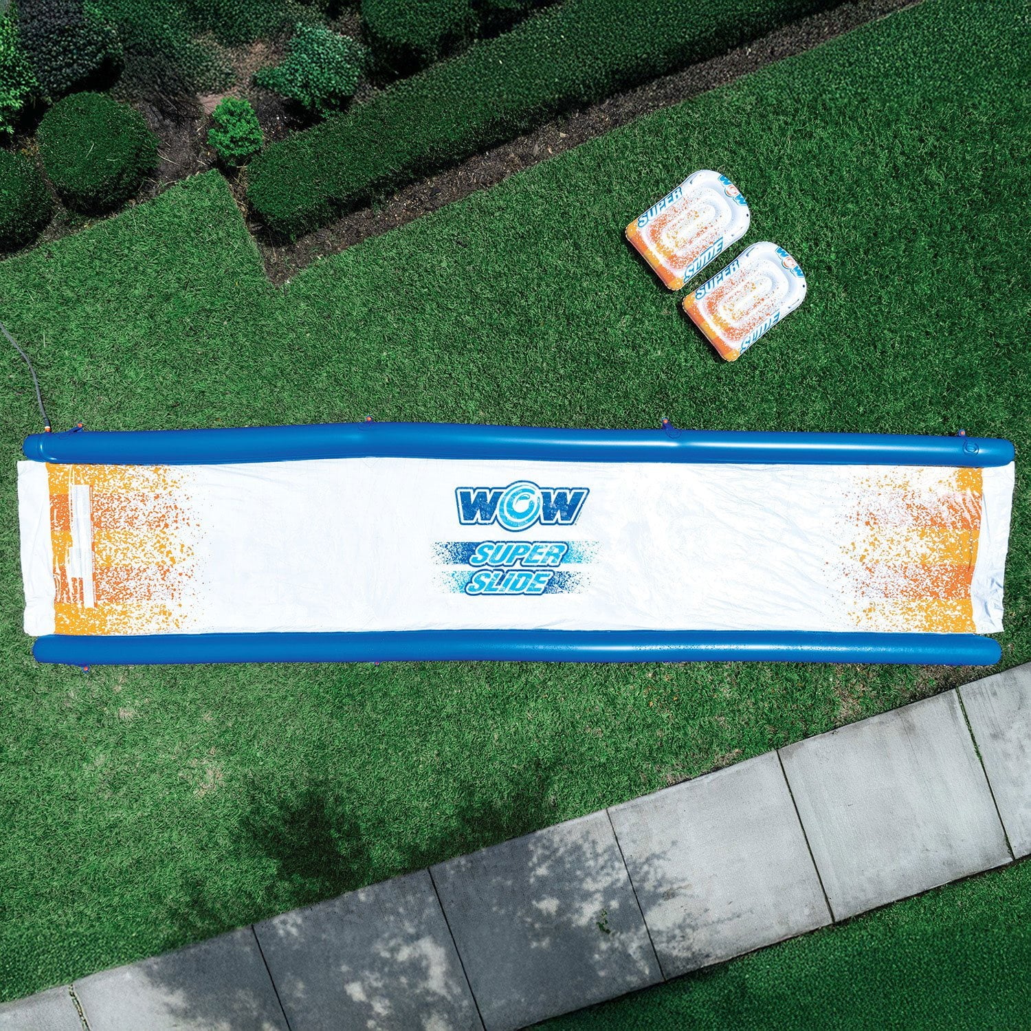 WOW Super Slide 26' Giant Backyard Water Slide with Built-in Sprinklers & Sleds - Bellso