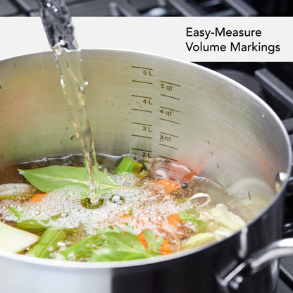 KitchenAid 3-Ply Base Stainless Steel 11-Piece Cookware Set, Brushed Stainless Steel