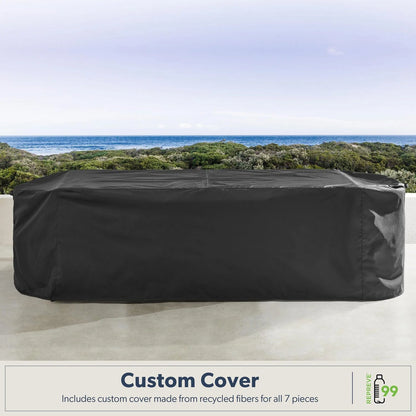 Member's Mark Halifax Dining Set with Sunbrella Fabric, 7pc - Bellso