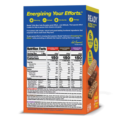 Ready Kids Bar Variety Pack, 1.23 Oz., 30 Ct