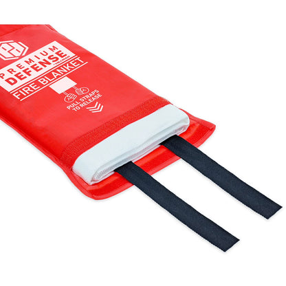 Premium Defense 40  X 40  Emergency Fiberglass Fire Blanket  2 Pack