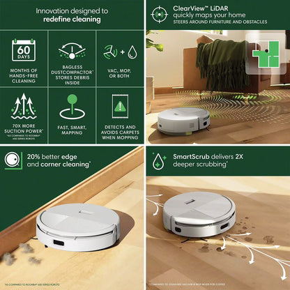 iRobot Roomba 208 DustCompactor Combo Robot Vacuum and Mop - Bellso