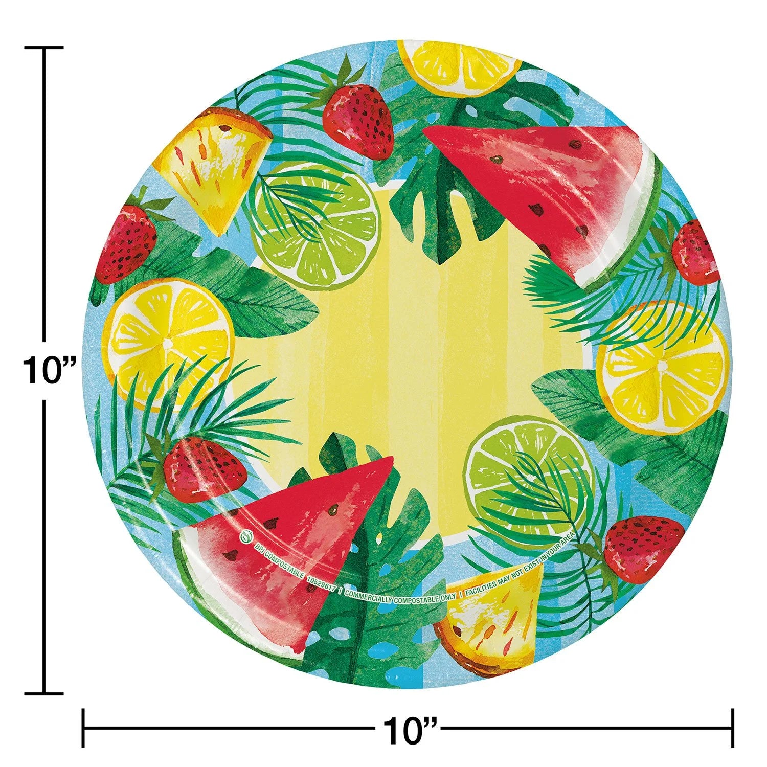 Member's Mark Pool Party Dinner Paper Plates, 10" (85 Count) - Bellso