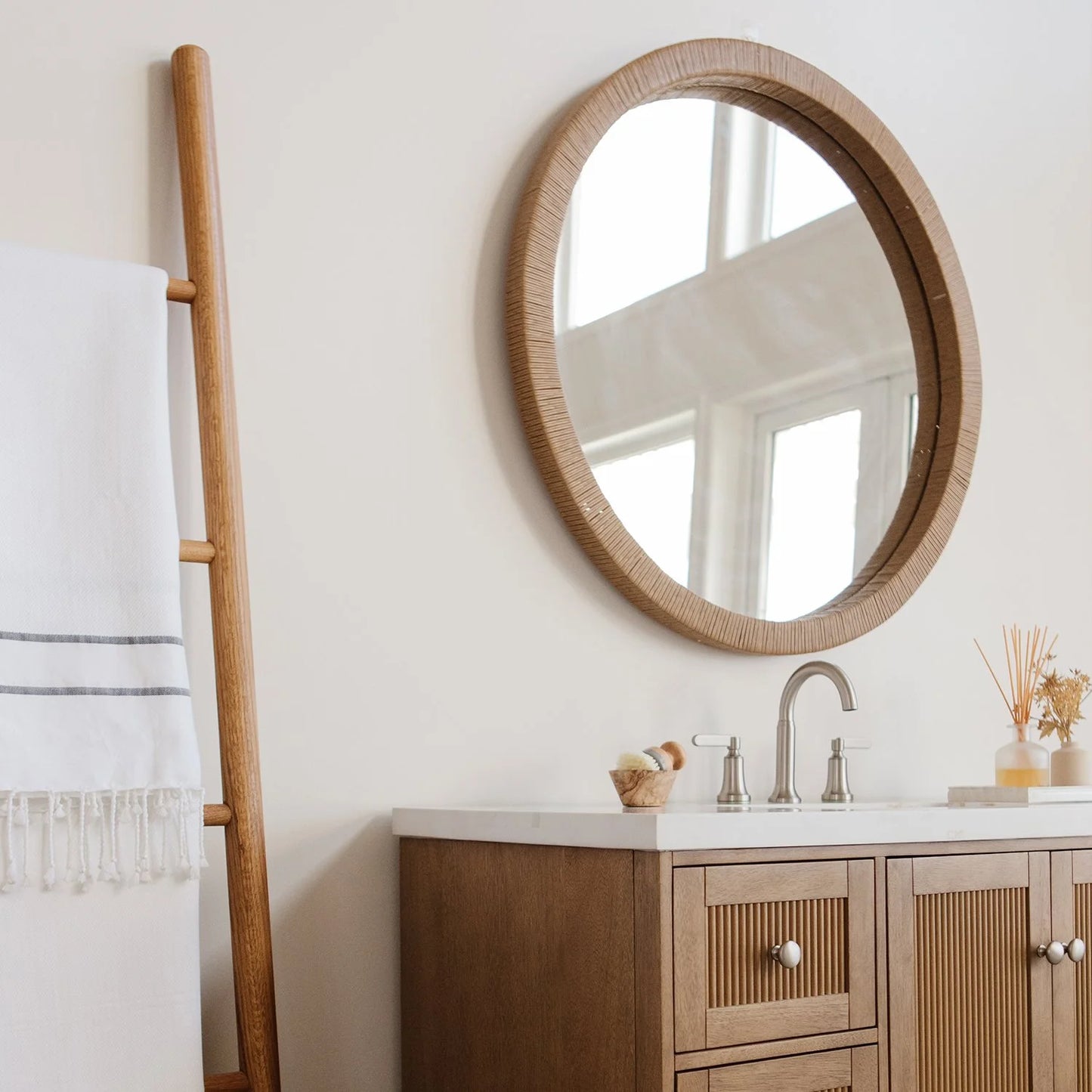 details by Becki Owens Handwoven 36" Vanity Mirror - Bellso