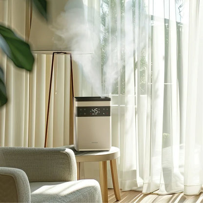 Homedics UHE-WMTF580 Premium Warm & Cool Mist Ultrasonic Humidifier, Topfill - - Bellso