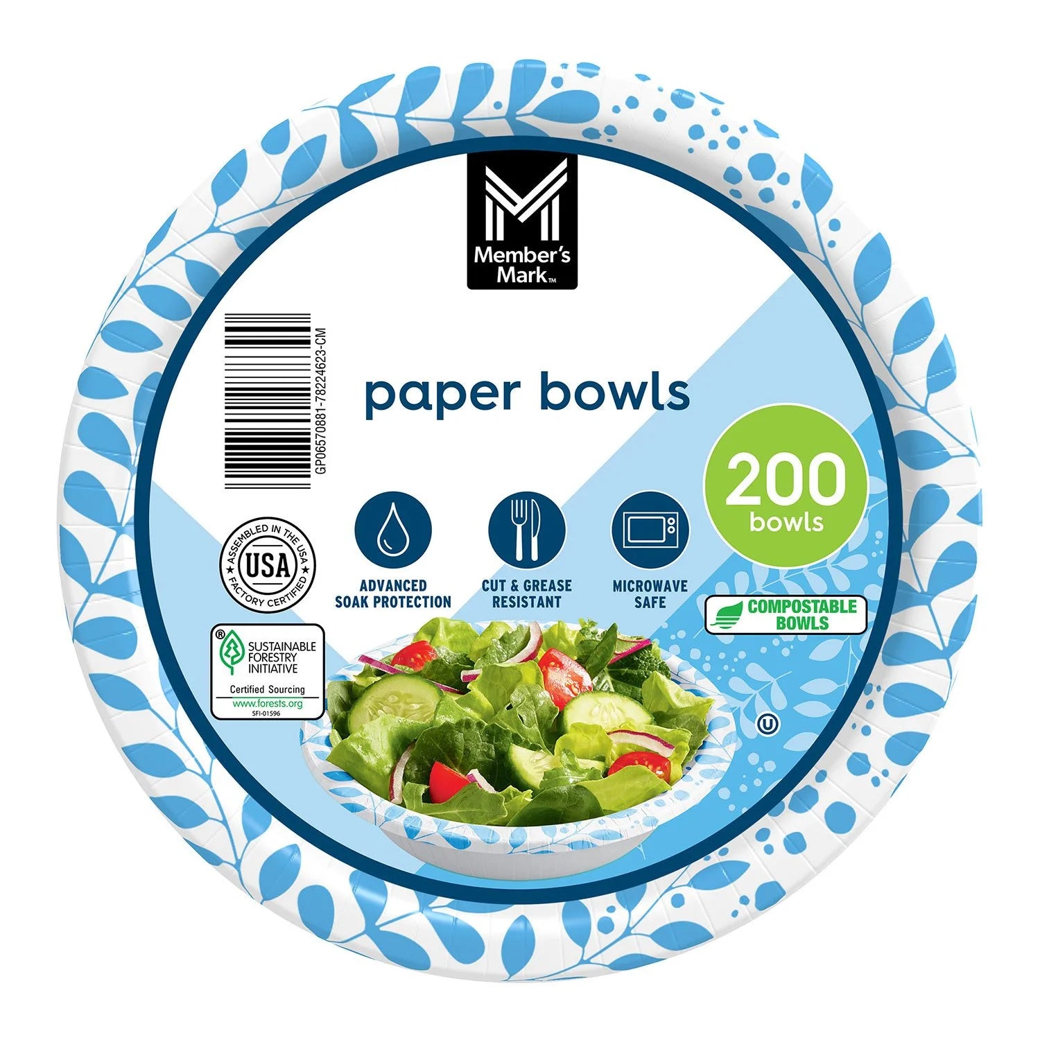 Member's Mark Ultra Snack/Dip Paper Bowls (12 Oz., 200 Ct.) - Bellso