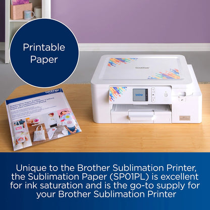 Brother Sublimation Printer, 4-Color Sublimation Ink Cartridges and 100 Sheets Sublimation Paper - Bellso