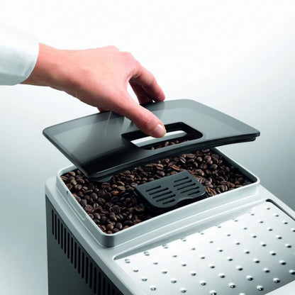 Magnifica XS Compact Fully Automatic Black and Silver Espresso Machine and Cappuccino Maker