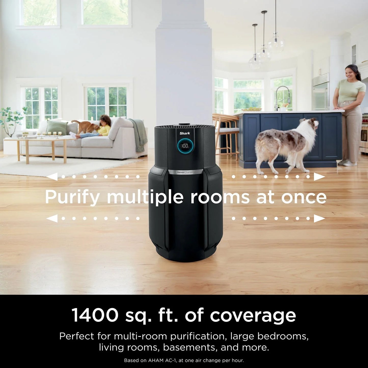 Shark NeverChange Air Purifier MAX + Remote & 2 Odor Neutralizer Cartridges - Bellso