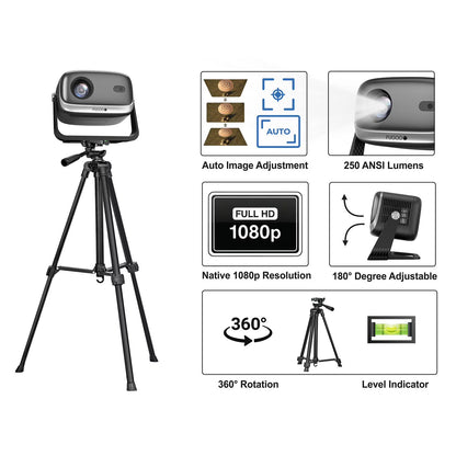 Fugoo Outdoor Projector & Soundbar Bundle with Tripod & 120" Foldable Screen