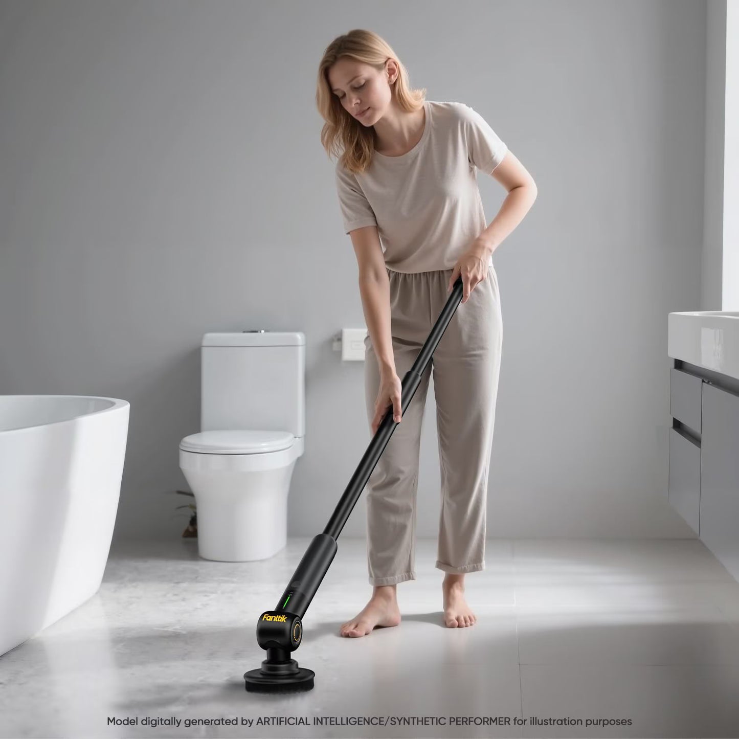 Fanttik Dual-Speed Electric Scrubber with 6 Brush Heads