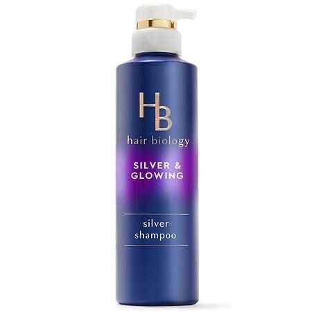 Hair Biology Silver and Glowing Purple Shampoo for Silver and Gray Hair All Hair Types oz - Bellso