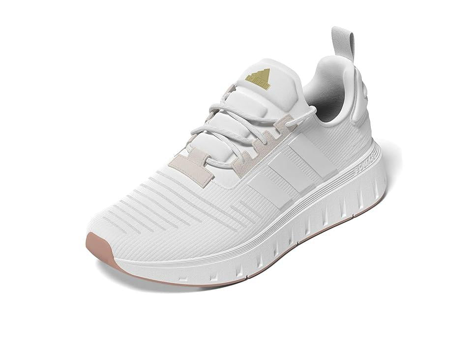 adidas Swift Run Women's Lifestyle Running Shoes, Size: 7.5, White Gold - Bellso