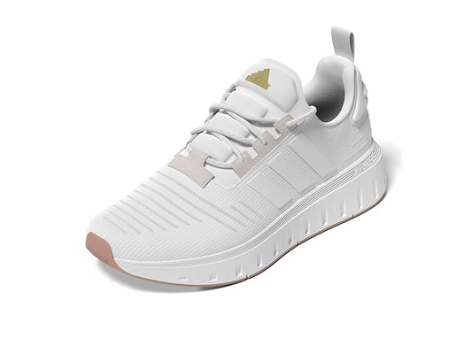 adidas Swift Run Women's Lifestyle Running Shoes, Size: 7.5, White Gold - Bellso