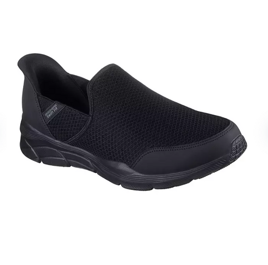 NEW Skechers Mens Size 8.5 Equalizer 4.0 Hands Free Swift Fit Black N17 - Bellso