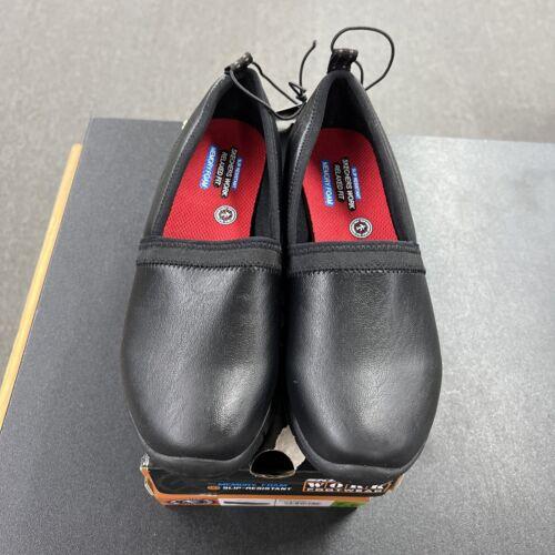 Skechers Work Shoe Slip Ons, Black - Bellso