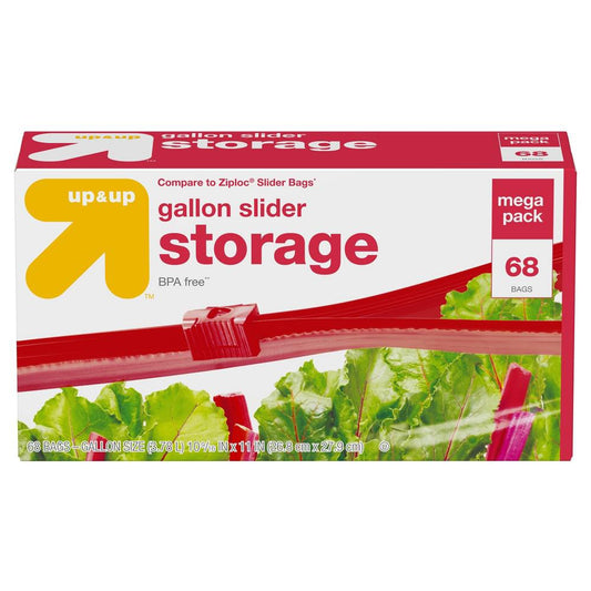 Gallon Slider Storage Bags - 68ct - Bellso