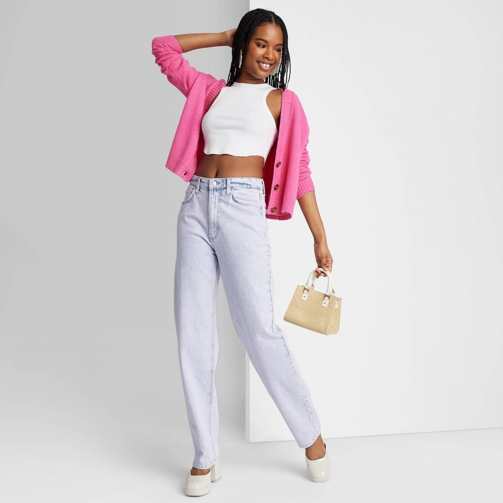 Women's 90's Relaxed Straight Jeans - Wild FableTM Lilac Purple 4 28.00 - Bellso