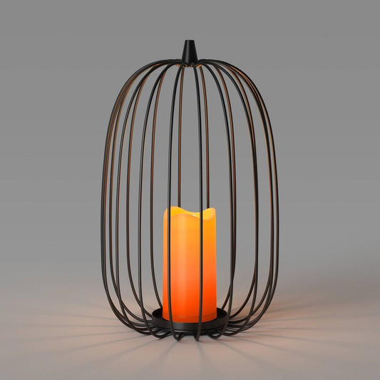 15" Lit Metal Twig Halloween Lantern - Hyde & Eek! Boutiquetm - Bellso