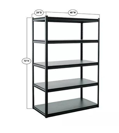 Member's Mark 5 Tier Storage Shelf, 48" W x 24" D x 72" H - Bellso