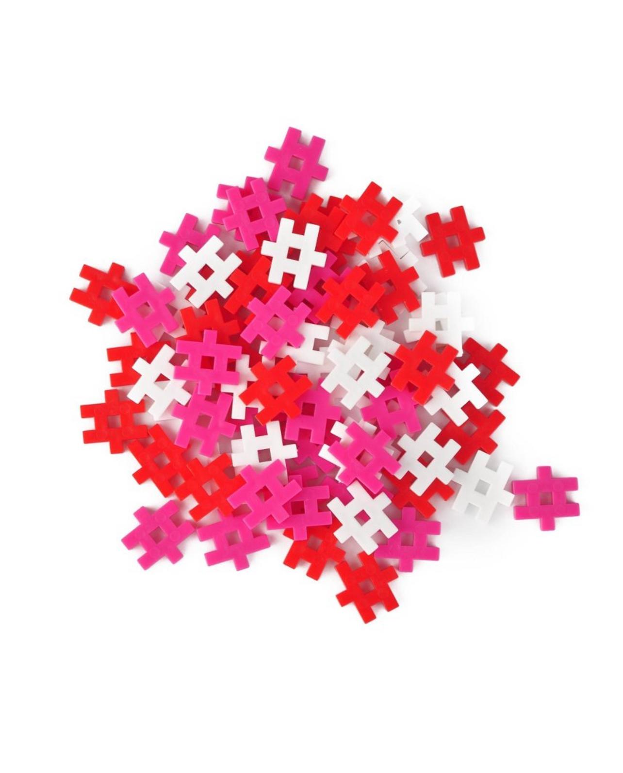 Hashtag Building Blocks Hashtags Red White Pink Target-1.00 - Bellso