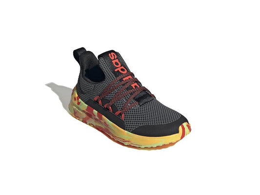 adidas Lite Racer ADAPT 5.0 Kids' Slip-ON Lace Tennis Shoes, Boy's, Size: 4, Black Bright red - Bellso