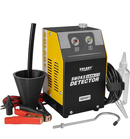 Solary Automotive Smoke Machine Leak Detector - 12V DC EVAP Vacuum Diagnostic Tester for Pipe System - Bellso