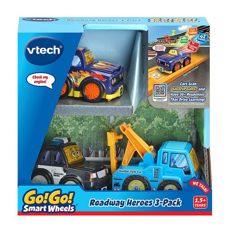 VTech Go! Go! Smart Wheels 3-Pack Race Car + Sports Car + Tow Truck - Bellso