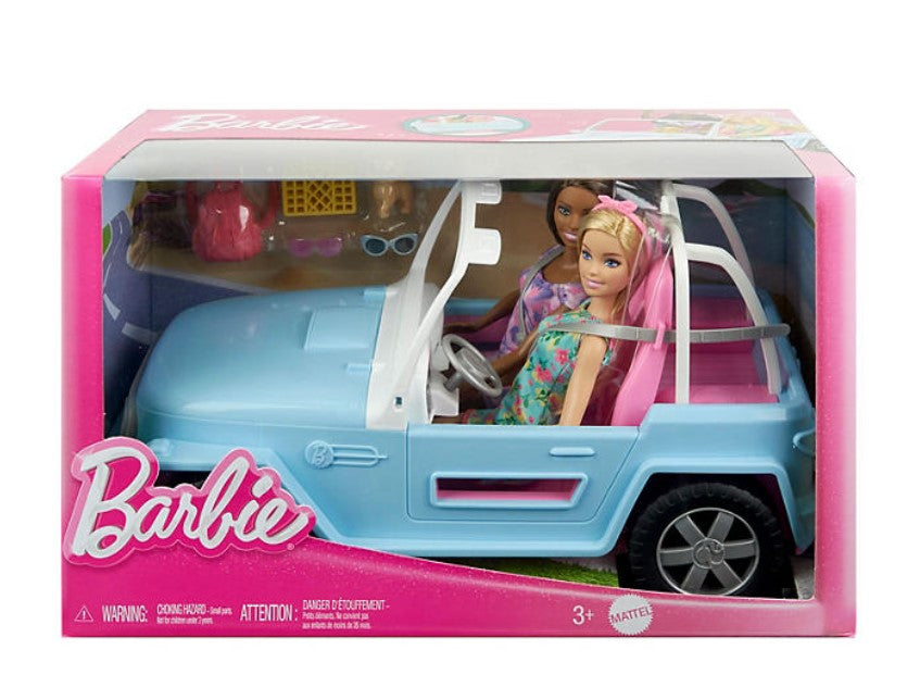 Exclusive Barbie Dolls Vehicle Playset with Accessories - Bellso