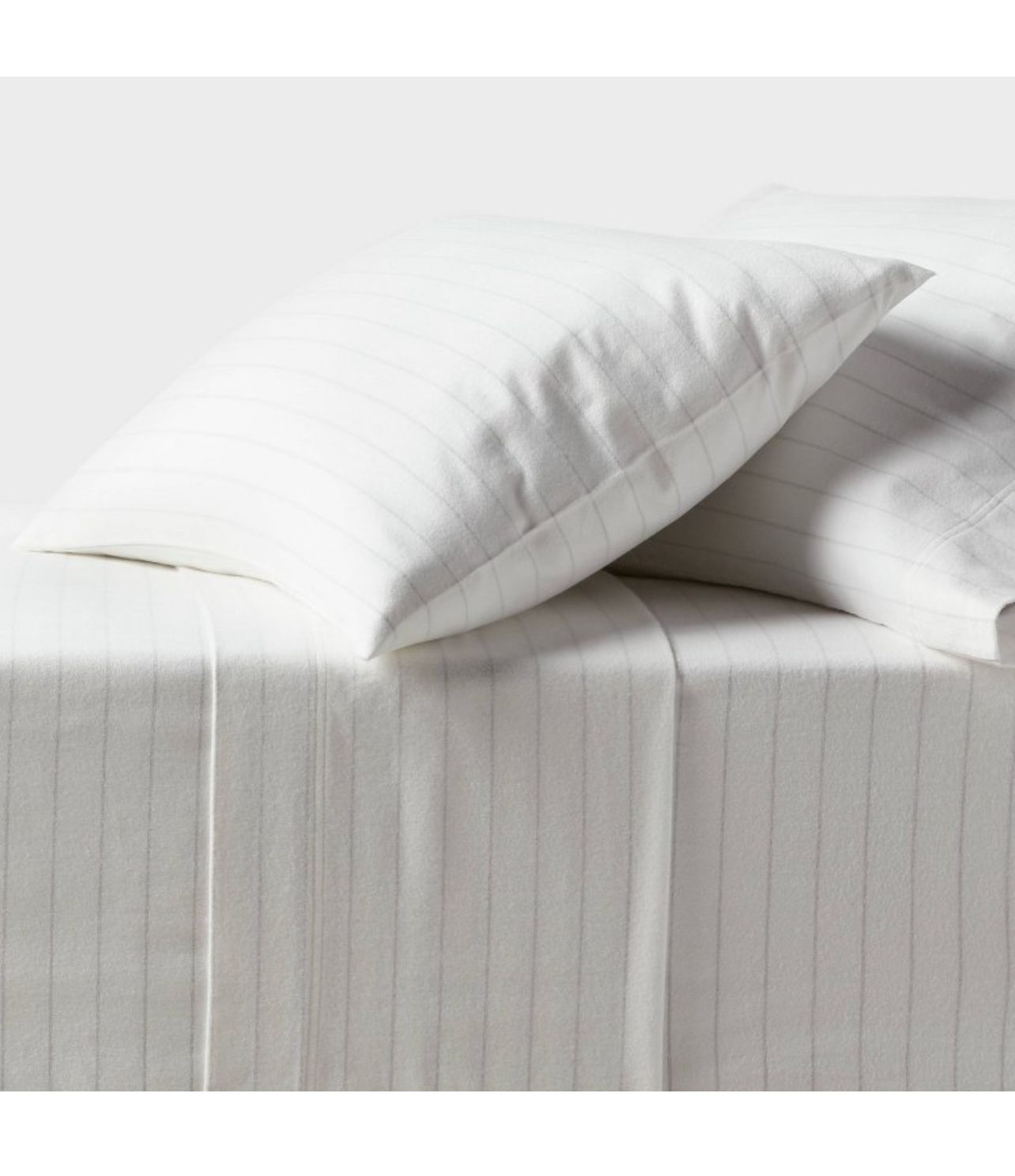 Twin/Twin XL Ultra Soft Flannel Sheet Set Eco Melange Stripe - Bellso