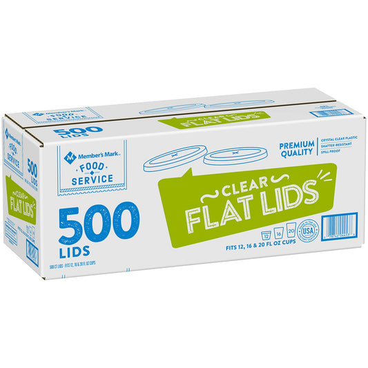 Member's Mark Flat Plastic Lids - Bellso