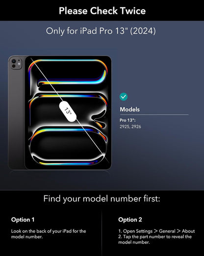 ESR iPad Pro 13 Inch Case with Keyboard (M4, 2024), iPad Pro 13 Keyboard Case - Bellso