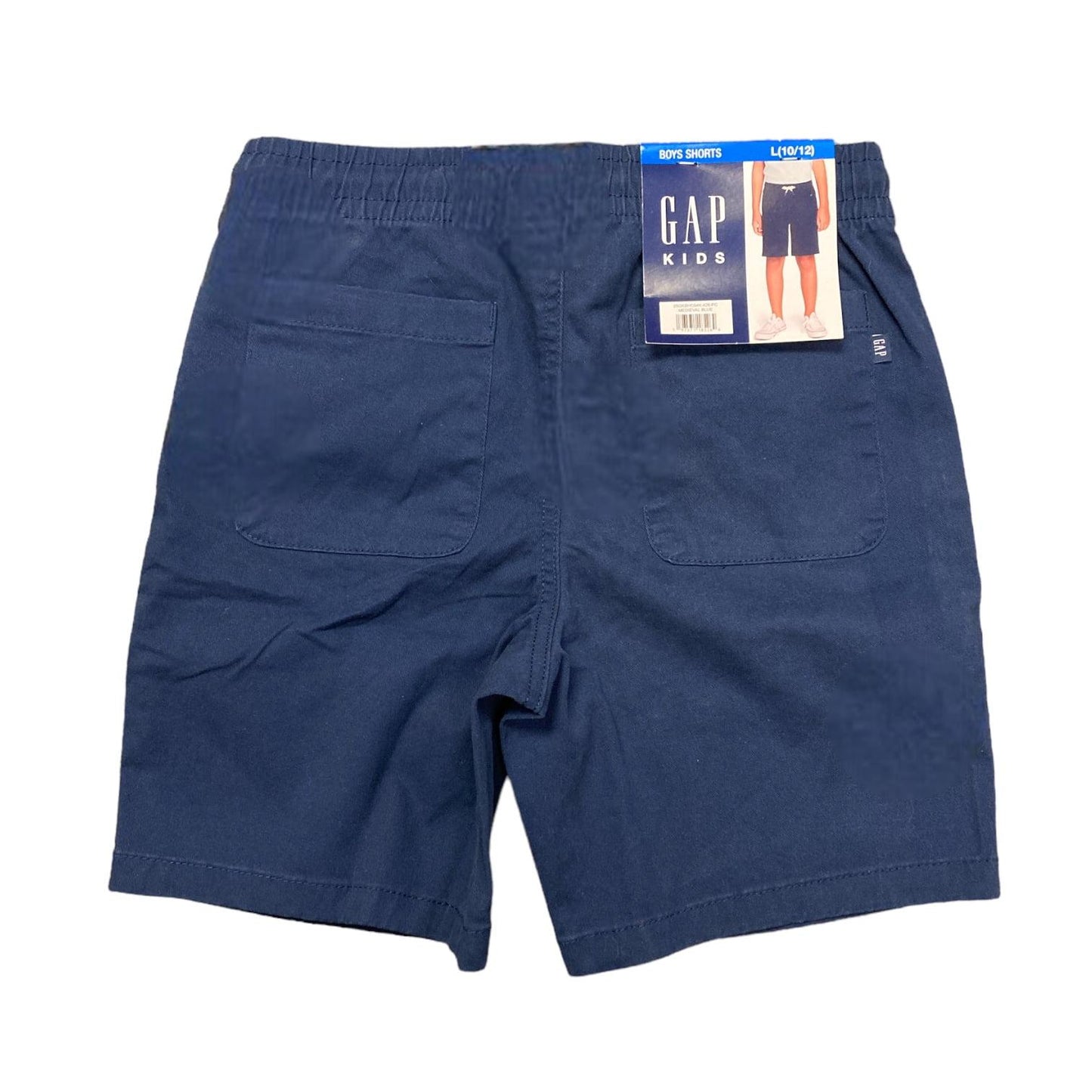 Gap Kids Boys Pull On Elastic Waistband Front & Back Pockets Stretch Soft Twill Shorts L[10/12] - Bellso