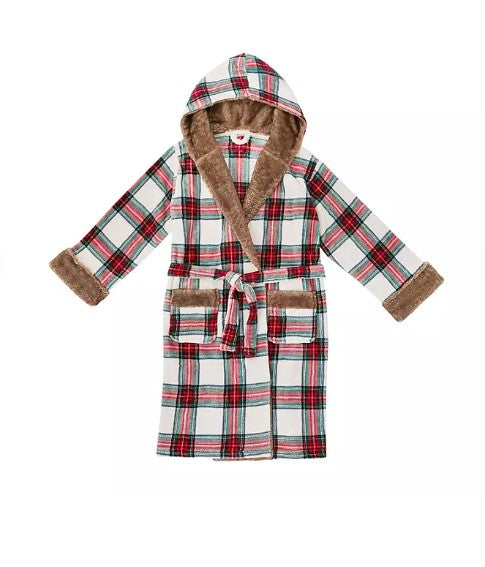 Member's Mark Adult Faux Fur Collar Pockets Plush Robe S $14.98 - Bellso