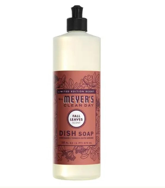 Mrs. Meyer's Clean Day Liquid Dish Soap Fall Scent Fall Leaves 16 Fl Oz - Bellso
