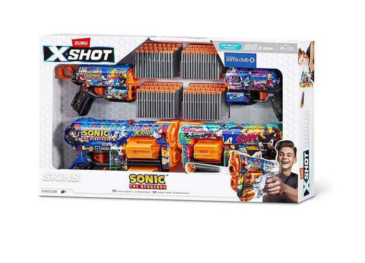 Sonic The Hedgehog X-Shot Skins Dread Sonic & Flux Sonic Blaster Combo Pack (Mega Sonic Hyper Strike - Bellso