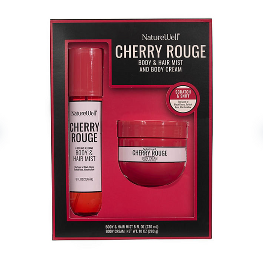 NatureWell Cherry Rouge Body Mist and Cream Duo  18 Ounce - Bellso