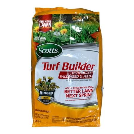 Scotts Turf Builder Winterguard Fall Weed and Feed Covers 16 000 Sqft - Bellso